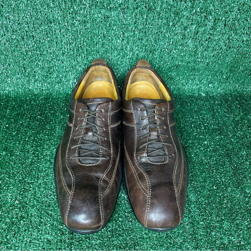TIMBERLAND Brown Leather Lace Up‎ Casual Oxford Sneaker Mens Size 11 M - Picture 2 of 12